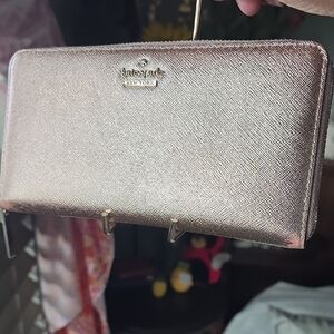 Kate Spade Wallet Metallic Gold